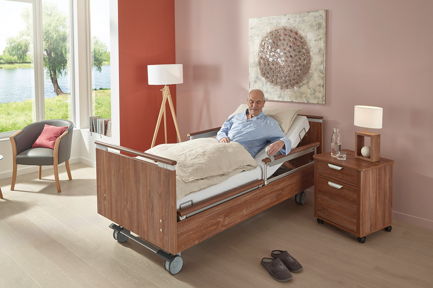 SafeLift telecommande lits de soins Bigla Care